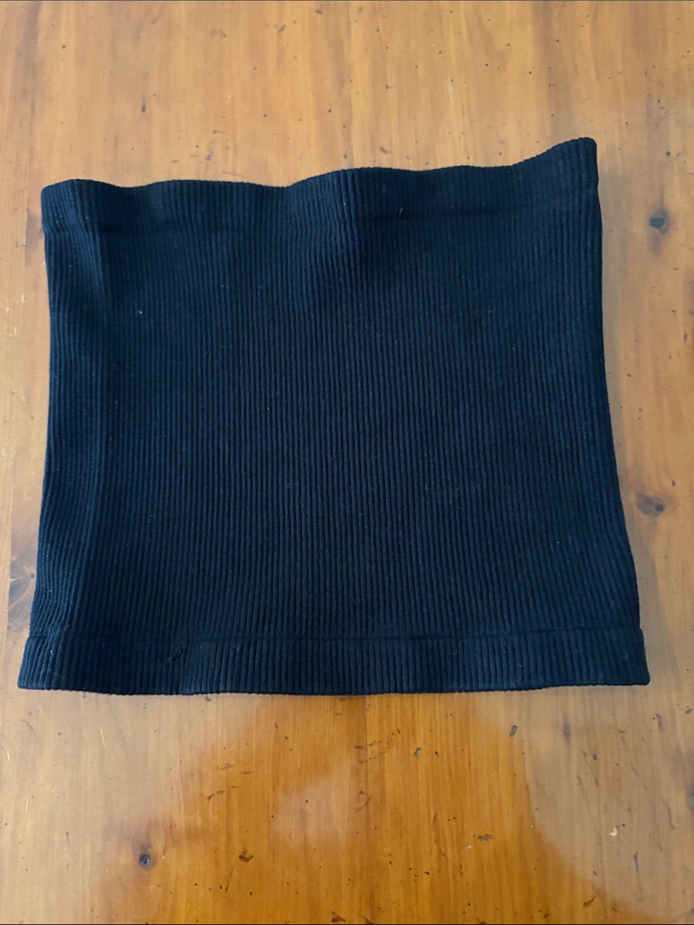 Free People Black Ribbed Tube Crop Top
